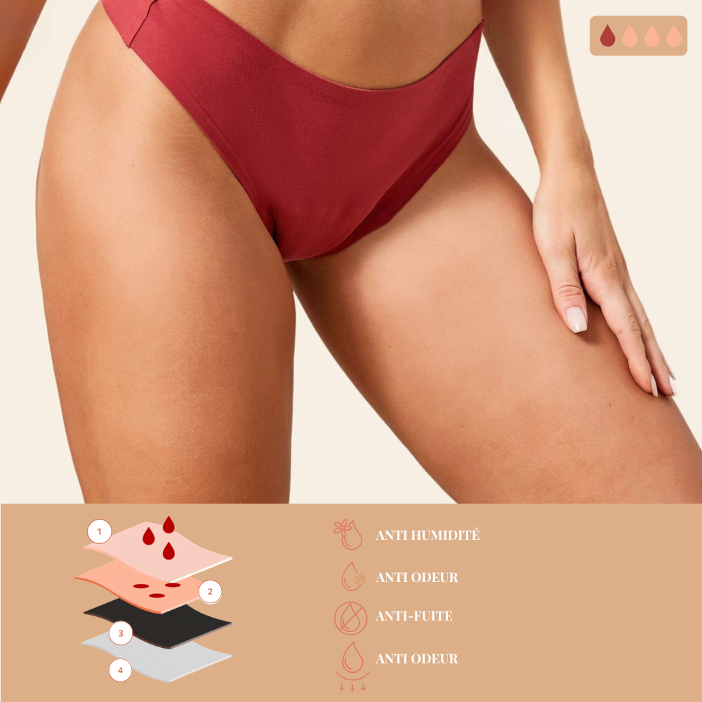 String menstruel sans couture effet seconde peau Léa