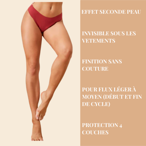 String menstruel sans couture effet seconde peau Léa